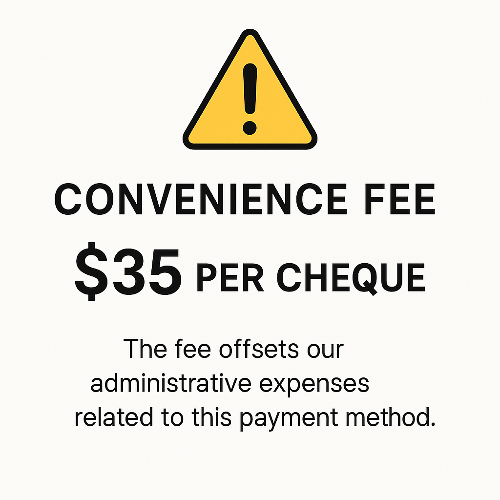 Cheque Convenience Fee